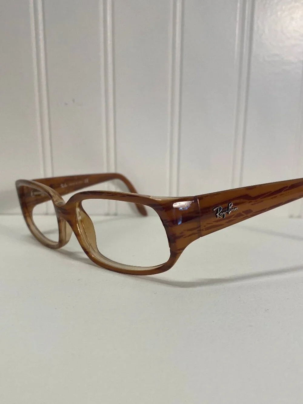 Ray-Ban FRAMES ONLY! - RB4055 689 - Brown Havana Eyeglass Frames - Made in Italy